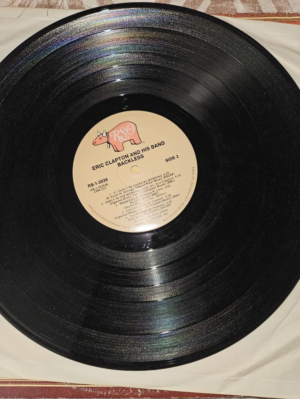 Eric Clapton Backless Vinyl Record 1978. - Picture 10 of 10